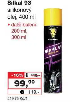 Barvy a laky drogerie Silkal 93 silikonový olej, 400 ml nabídka