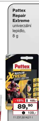 Barvy a laky drogerie Pattex Repair Extreme univerzální lepidlo, 8 g nabídka