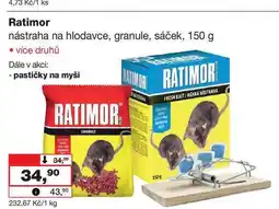 Barvy a laky drogerie Ratimor nástraha na hlodavce, granule, sáček, 150 g nabídka