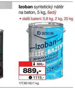 Barvy a laky drogerie Izoban syntetický nátěr na beton, 5 kg, šedý nabídka