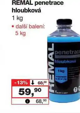 Barvy a laky drogerie REMAL penetrace hloubková 1 kg nabídka