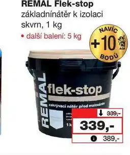 Barvy a laky drogerie REMAL Flek-stop základnínátěr k izolaci skvrn, 1 kg nabídka
