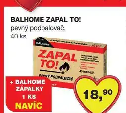 Barvy a laky drogerie BALHOME ZAPAL TO! pevný podpalovač, 40 ks nabídka