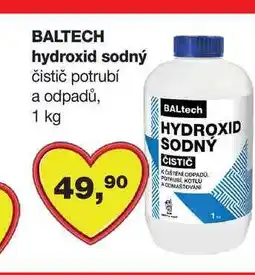 Barvy a laky drogerie BALTECH hydroxid sodný čistič potrubí a odpadů, 1 kg nabídka