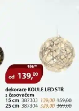 M.A.T. Dekorace koule led stř s časovačem nabídka