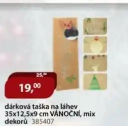M.A.T. Dárková taška na láhev vánoční, mix dekorů 385407 nabídka