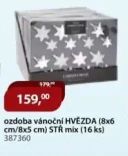M.A.T. Ozdoba vánoční hvězdastr mix (16 ks) nabídka