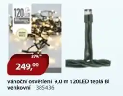 M.A.T. Vánoční osvětlení 9,0 m 120led teplá bí venkovní 385436 nabídka