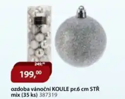 M.A.T. Ozdoba vánoční koule pr.6 cm stř mix (35 ks) 387319 nabídka