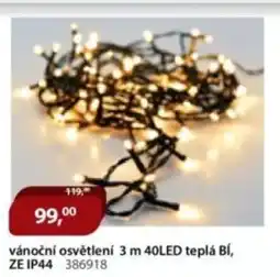 M.A.T. Vánoční osvětlení 3 m 40led teplá bí, nabídka