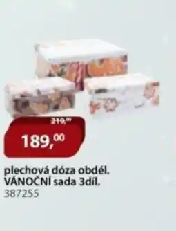 M.A.T. Plechová dóza obdél. vánoční sada 3díl. nabídka