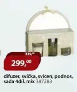 M.A.T. Difuzer, svíčka, svícen, podnos, sada 4díl. mix 387283 nabídka