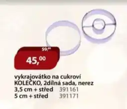 M.A.T. Vykrajovátko na cukroví kolečko, 2dílná sada, nerez nabídka