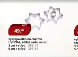 M.A.T. Vykrajovátko na cukroví hvězda, 2dílná sada, nerez nabídka