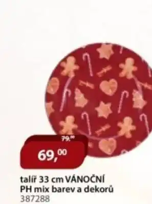 M.A.T. Talíř vánoční ph mix barev a dekorů 387288 nabídka