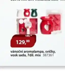 M.A.T. Vánoční aromalampa, svíčky, vosk sada, 7díl. mix 387361 nabídka