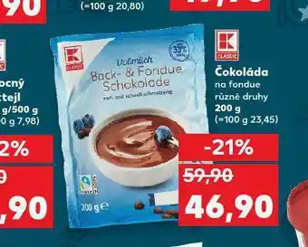 Kaufland Čokoláda na fondue nabídka