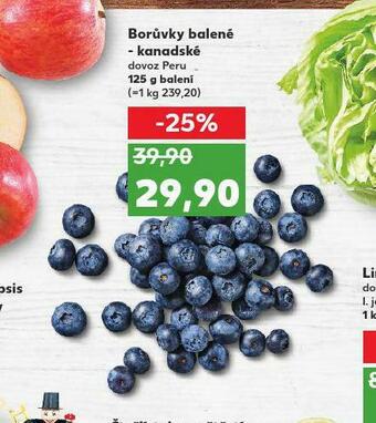 Kaufland Borůvky kanadské nabídka