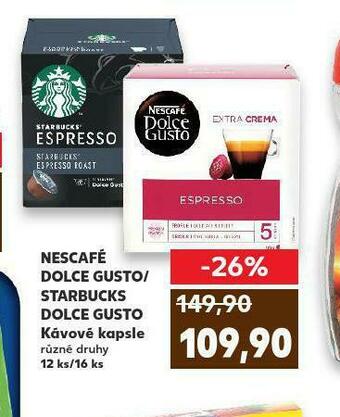 Kaufland Starbucks dolce gusto nabídka