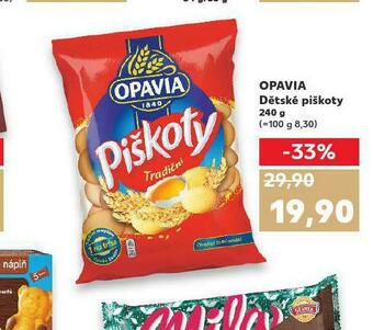 Kaufland Opavia dětské piškoty nabídka
