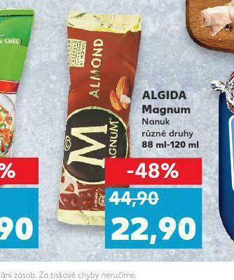 Kaufland Algida magnum nabídka