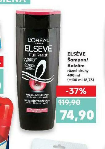 Kaufland Loreal elseve šampon, balzám nabídka