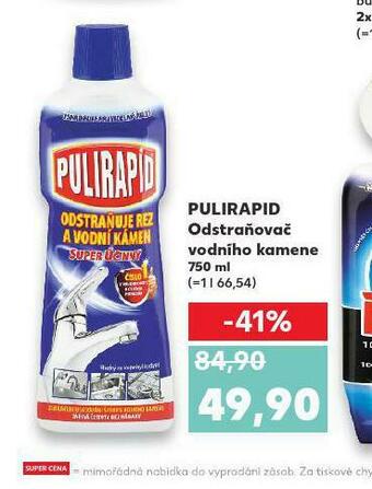 Kaufland Pulirapid odstraňovač vodního kamene nabídka