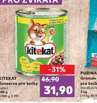 Kaufland Kitekat konzerva pro kočky nabídka