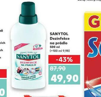 Kaufland Sanytol dezinfekce na prádlo nabídka