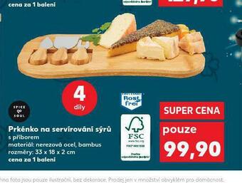 Kaufland Prkénko na servírování sýrů nabídka