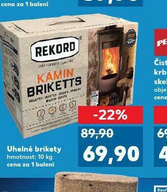 Kaufland Uhelné brikety nabídka