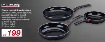 Pánve v různých velikostech