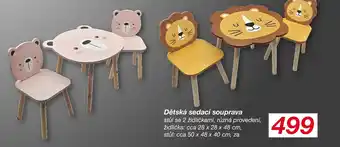 Dětská sedací souprava