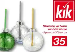Kik Sklenice ve tvaru vánoční koule nabídka
