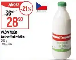 Globus VÁŠ VÝBĚR Acidofilní mléko nabídka