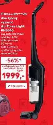 Kaufland Rowenta Aku tyčový vysavač Air Force Light RH6545 nabídka