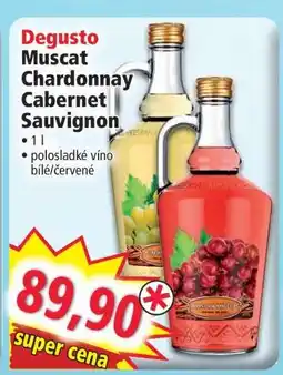 Norma Degusto Muscat Chardonnay Cabernet Sauvignon nabídka
