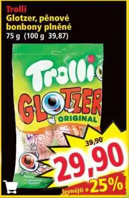 Norma Trolli Glotzer, pěnové bonbony plněné nabídka