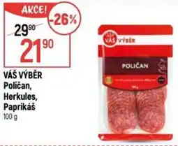 Globus VÁŠ VÝBĚR Poličan, Herkules, Paprikáš nabídka