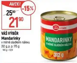 Globus VÁŠ VÝBĚR Mandarinky nabídka