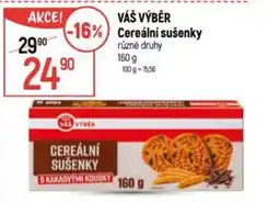 Globus VÁŠ VÝBĚR Cereální sušenky nabídka