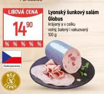 Globus Lyonský šunkový salám Globus nabídka