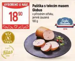 Globus Paštika s telecím masem Globus nabídka