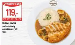 Globus Kuřecí plátek se žampiony a dušenou rýží nabídka