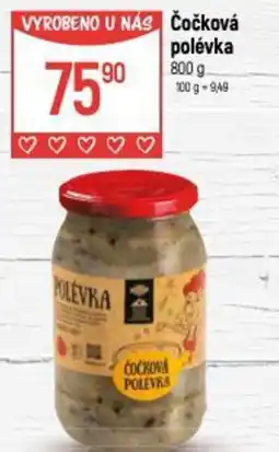 Globus Čočková polévka nabídka