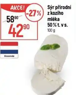 Globus Sýr přírodní z kozího mléka 50% t.vs. nabídka