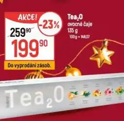Globus Tea₂O ovocné čaje nabídka