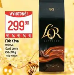 Globus L'OR Káva zmková nabídka
