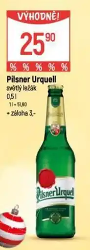 Globus Pilsner Urquell světlý ležák nabídka