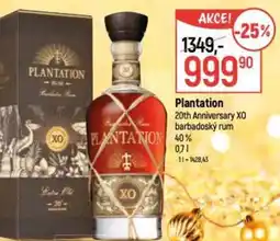Globus Plantation 20th Anniversary XO barbadoský rum nabídka